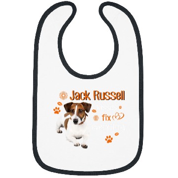 Discover Dog Jack Russell kisses fix everything Bibs