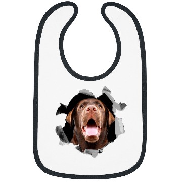 Discover Labrador Lab Dog Brown labrador retriever portrait Bibs