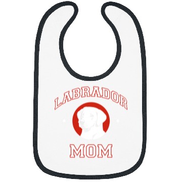 Discover Labrador Lab Dog Mom Dog Mother Bibs