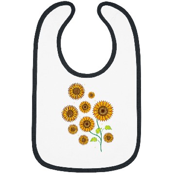 Discover Florist Hippie Flower Gardener vintages Yellow Sunflower Bibs