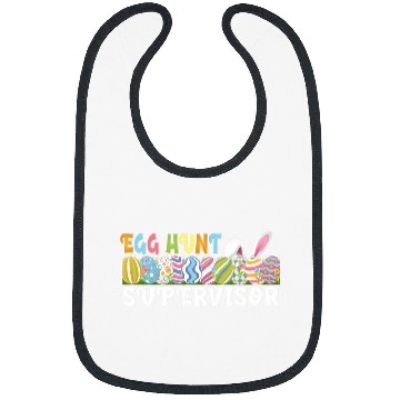 Discover Easter Egg Hunt Supervisor Funny Egg Hunting Party Bibs