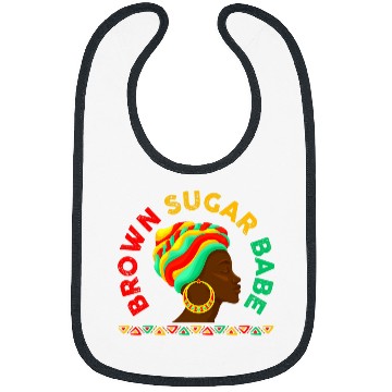 Discover Brown Sugar Babe Proud Black Afro Women African Pride BHM Bibs