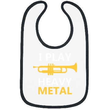 Discover Trumpet Lover I Play Heavy Metal Trumpet Players Bibs