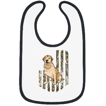 Discover Labrador Lab Dog Camouflage Bibs