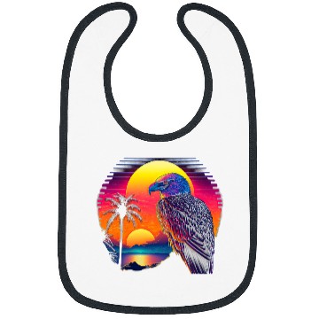 Discover Retro Aesthetic Bald Eagle 1 Bibs