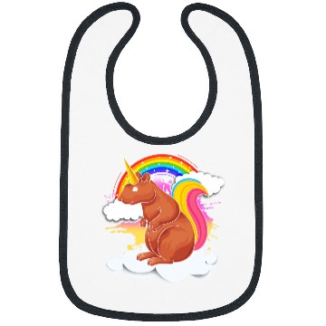Discover Rainbow Forest Squirrelcorn Fantasy Animal Unicorns Squirrel Bibs