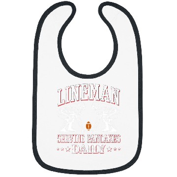 Discover Football Lineman Serving Pancakes Daily High School Football Bibs