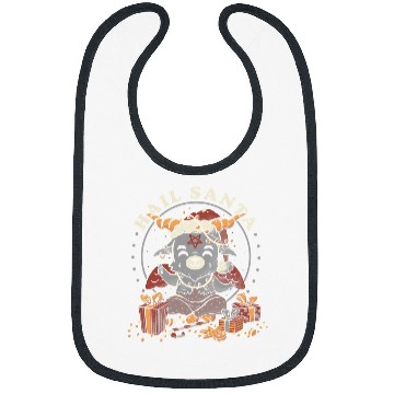 Discover Halloween Hail Santa Funny Sarcastic Baphomet Christmas596 Bibs