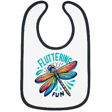Discover Dragonfly Fluttering Fun Mystical Nature Insect Lovers Bibs