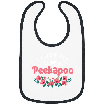 Discover Peekapoo Dog Gifts For Women Cute I Love Peekapoo Christmas Bibs