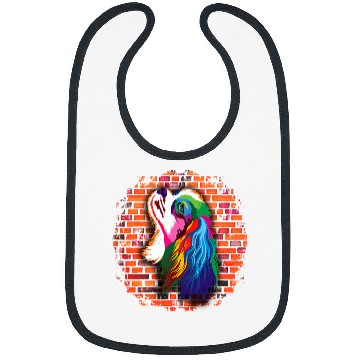 Discover Colorful Cavalier King Charles Spaniel Pop Art Bricks Bibs