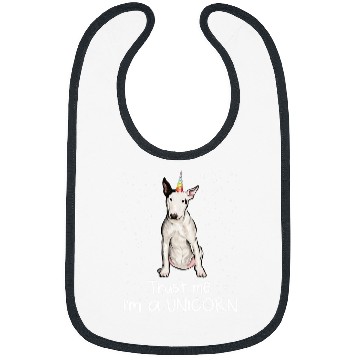Discover Bull Terrier Je Suis Un Chien Unicorns Dog Bibs