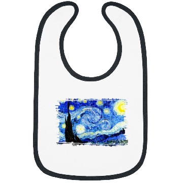 Discover Stylish vintages Art Starry Night Vincent Van Gogh Classic 2 Bibs
