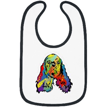 Discover Cocker Spaniel Artwork Painting Bibs