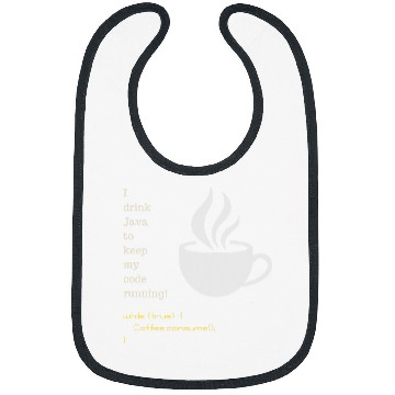 Discover Funny Java Programmer Teacher Developer Code Coffee Bibs