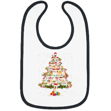 Discover Dog Shiba Inu Santa Family Lover Christmas Tree xmass Light Bibs