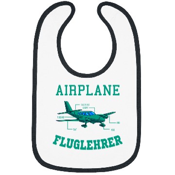 Discover Flight Instructor Pilot Trainer CFI Aviation Enthusiasts 2 Bibs