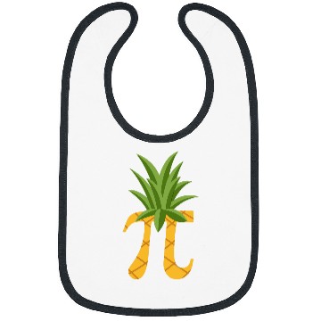 Discover pineapples Funny Pi Day Math Lover Teacher Nerd Geek Novelty Bibs