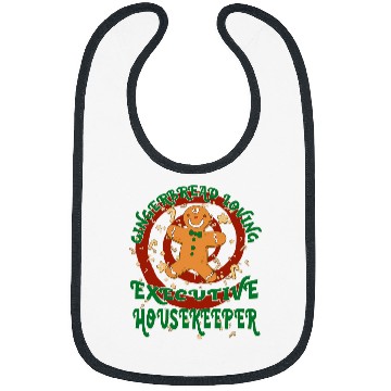 Discover Executive Housekeeper Job Gingerbread Funny Xmas Bibs