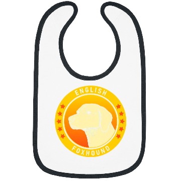 Discover English Foxhound Dog Portrait Bibs