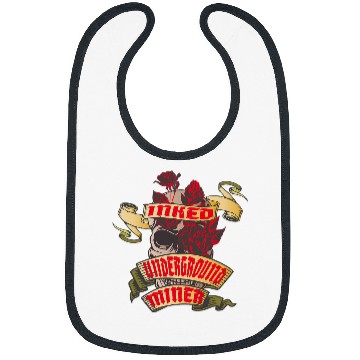 Discover Skeletons Skulls Underground Miner Inked Skull Red Roses Tattoo Skull Bibs