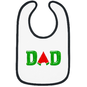 Discover Cool Dad Watermelon Funny Daddy Fruit Eater Melon Fan Gift Bibs