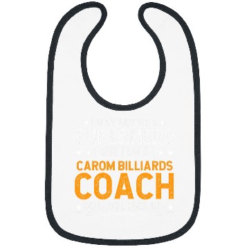 Discover Superhero Carom Billiards Coachs Funny Bibs