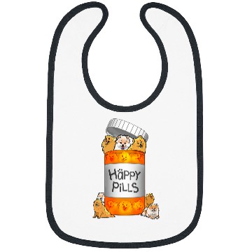 Discover Dog Pomeranian Happy Pills 470 Bibs