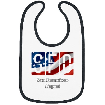 Discover San Francisco Airport Code Airplane Pilot Bibs