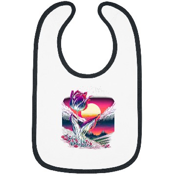 Discover Retro Aesthetic Tulip Bibs