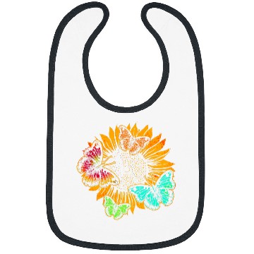 Discover Butterfly Sunshine Sunflower Butterflys 5 Bibs