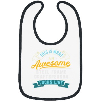 Discover Funny Steel Frame Draftsperson Awesome Job Occupation Bibs