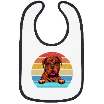 Discover Dog Great Dane Retro vintages Bordeaux Great Dane Bibs