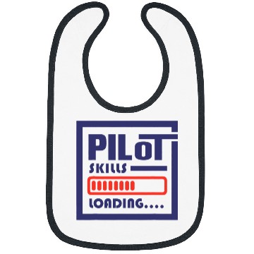 Discover Pilot Skills Loading Funny Airplane Aeroplane Bibs