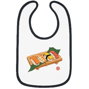 Discover Sushi Ukiyoe Bibs
