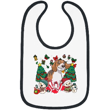 Discover English Foxhound Funny Christmas Dog Bibs