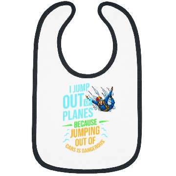 Discover Skydiving Gift Parachuting Skydiving Gift Parachute Jump Bibs