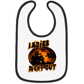 Discover Halloween Funny Halloween Witch Party Ladies Night Out176 Pumpkin Bibs