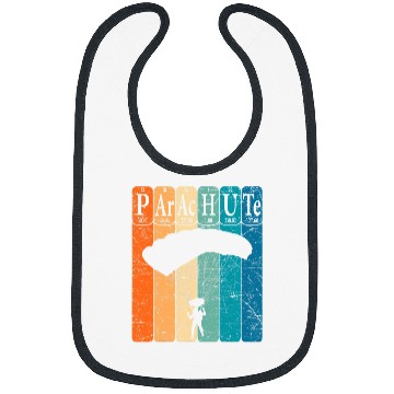 Discover Skydiving Gift Skydiver Periodic Table Elements Skydiving Parachute 1 Bibs