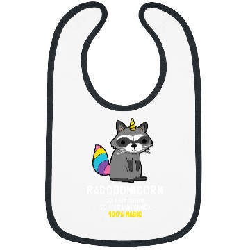 Discover Raccoonicorn Trash Panda Raccoon Unicorn Bibs