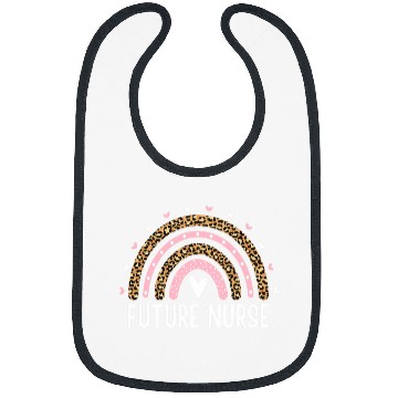 Discover Future nurses Nursing Student Leopard Rainbow Nursing School Bibs