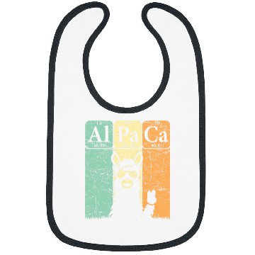 Discover Alpaca Periodic Table Elements Llama Alpaca vintages 3 Bibs