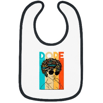 Discover afro melanin unapologetically dope diva woman black history Bibs