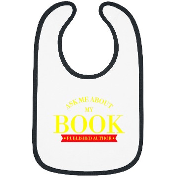 Discover Reading Book Ask Me About My Book Published Author Writer 2 9 Reader Bibs
