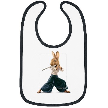 Discover FANCY ART RABBIT NINJA FIGHTER Bibs