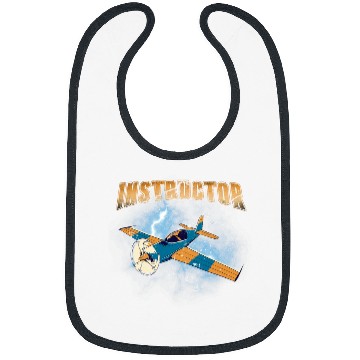 Discover Flight Instructor Pilot School Airplane Teacher Bibs
