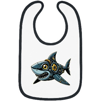 Discover Shark Robots Robotics Engineering Technology Programmer Bibs