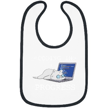 Discover Funny Programming Cat Coding Coder Programmer Developer Bibs