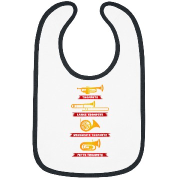 Discover Trumpet Lover Music Club Bibs