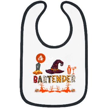 Discover Skeletons Skulls Bartender Halloween Bartender Tools Witch Horror Pumpkins Skull Bibs